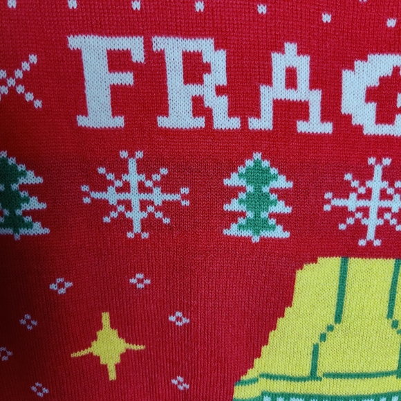 Ripple Junction A Christmas Story "Fragile" Ugly Christmas Holiday Sweater, Sz L - Picture 3 of 9